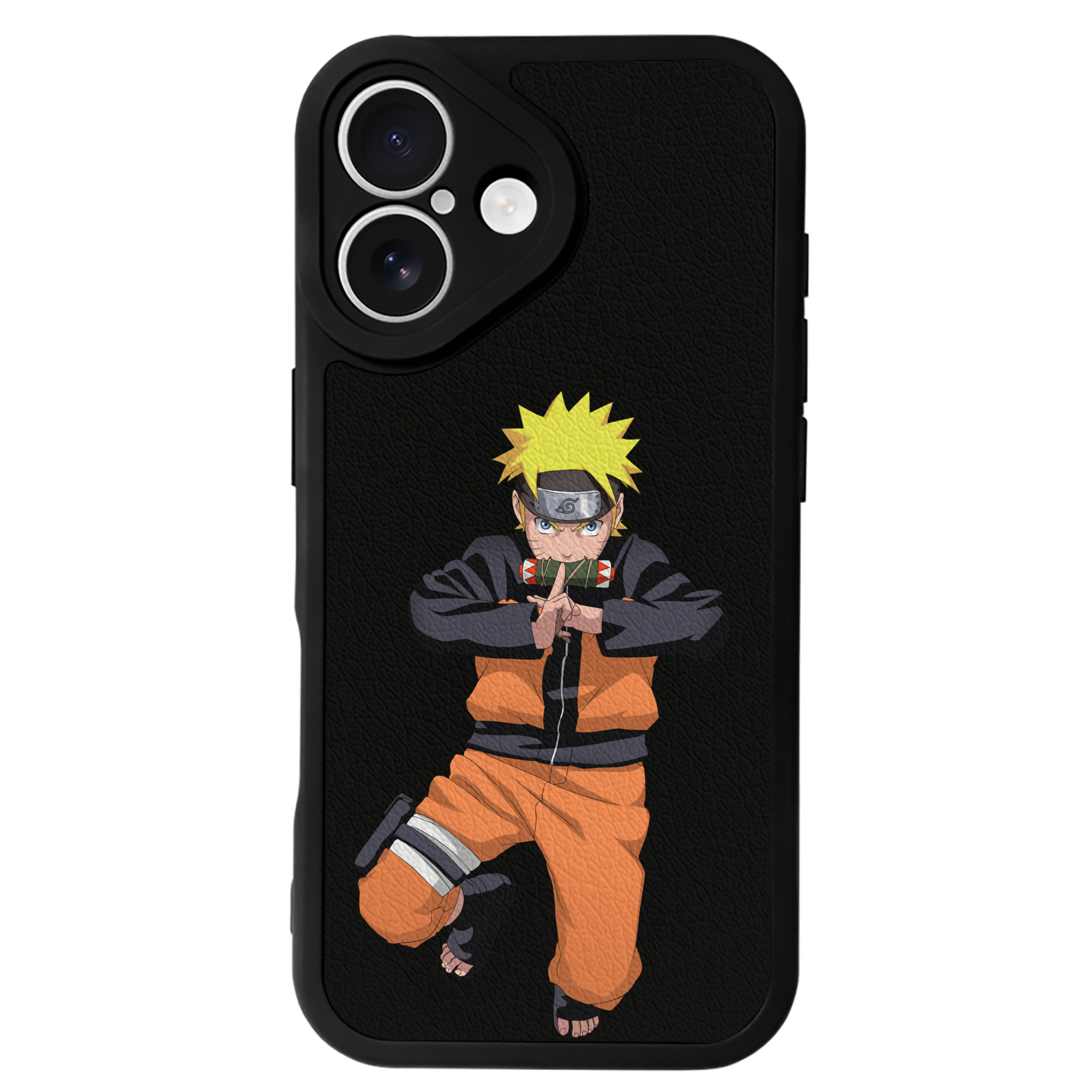 （画像用） NARUTO -ナルト- うずまき ナルト Uzumaki Naruto 【iPhone 16シリーズ対応】シリコンスマホケース（レザー調） 材質：シリコン